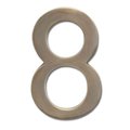 Perfectpatio Solid Cast Brass 5 in. Antique Brass Floating House Number 8 PE37615